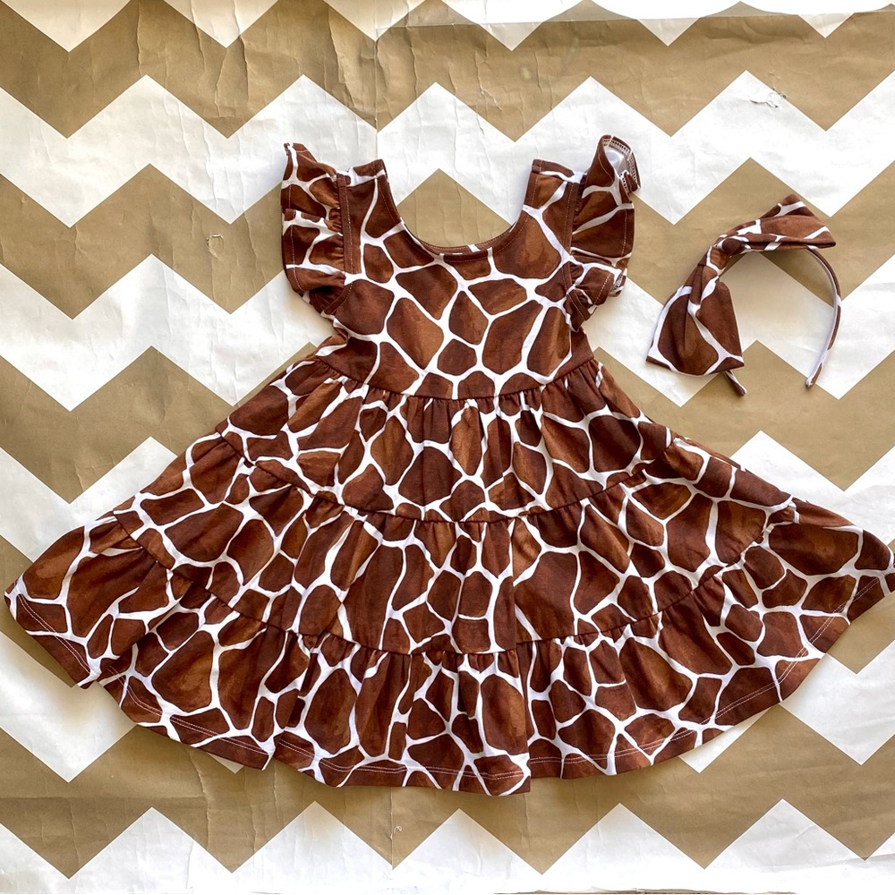 Janie and Jack 🦒 dress and headband